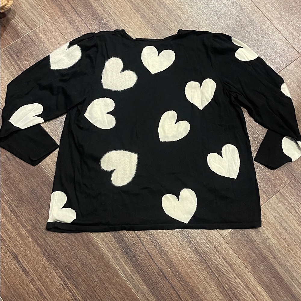 Chico's Multi Heart Pullover Sweater - image 7